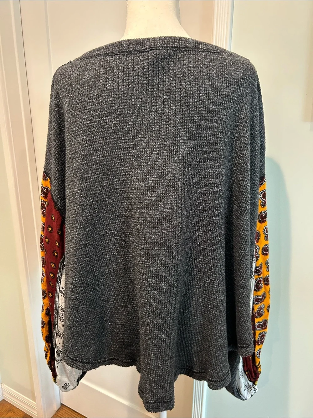 We The Free Blossom Oversized Thermal With Boho Sleeves
